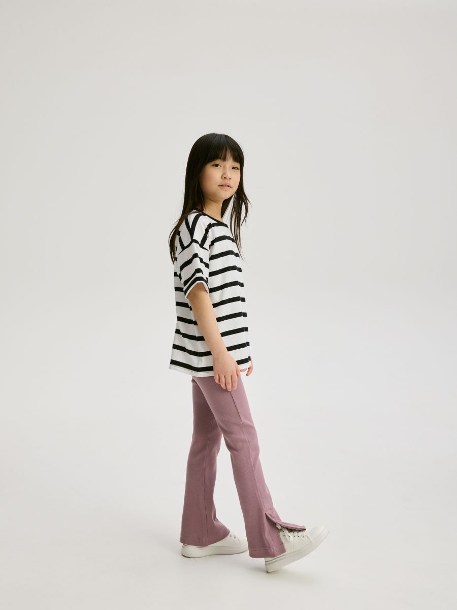 Flare trousers with splits - orchid - RESERVED - 2