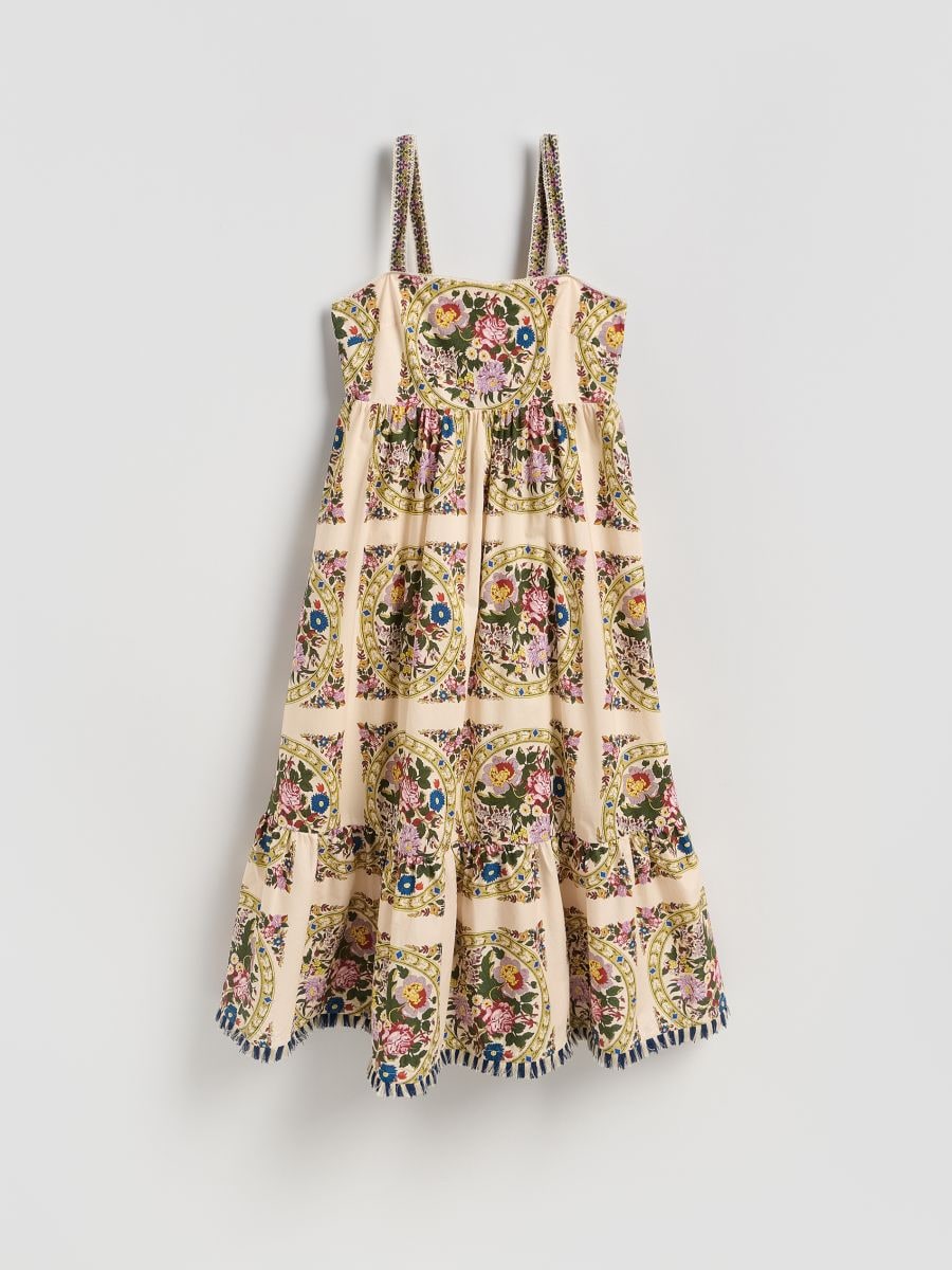 Rochie fără mâneci, cu model - multicolor - RESERVED