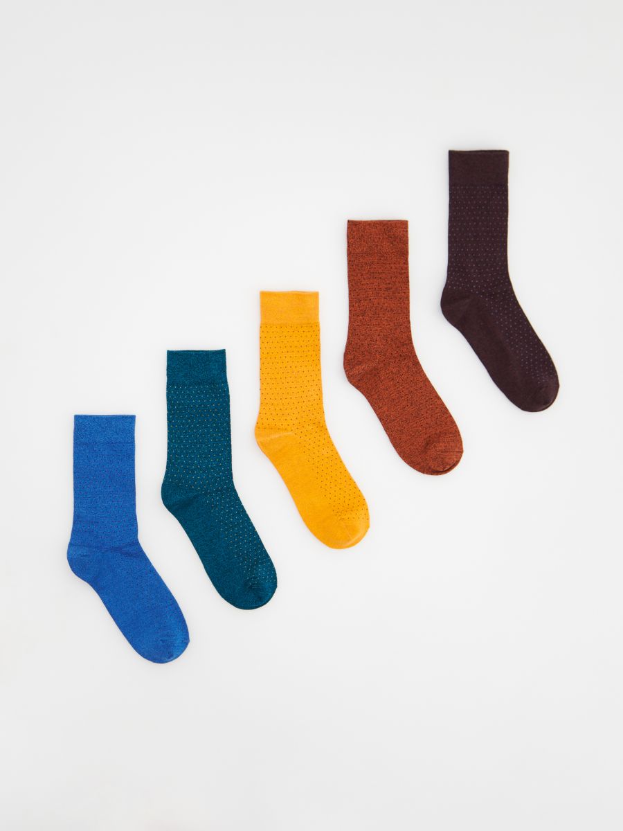 Set van 5 paar sokken - kastanjebruin - RESERVED