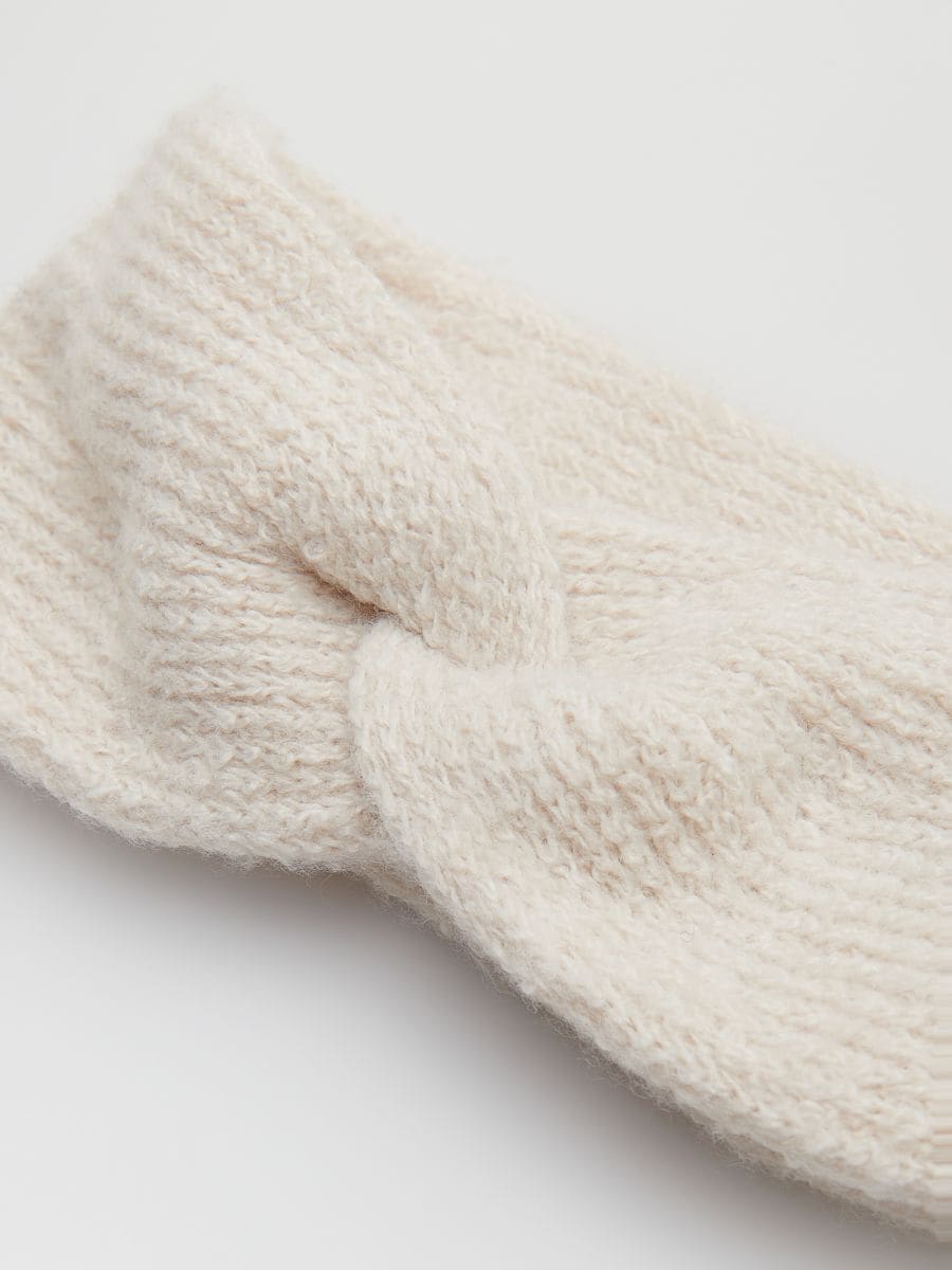 Jersey headband - beige - RESERVED - 2