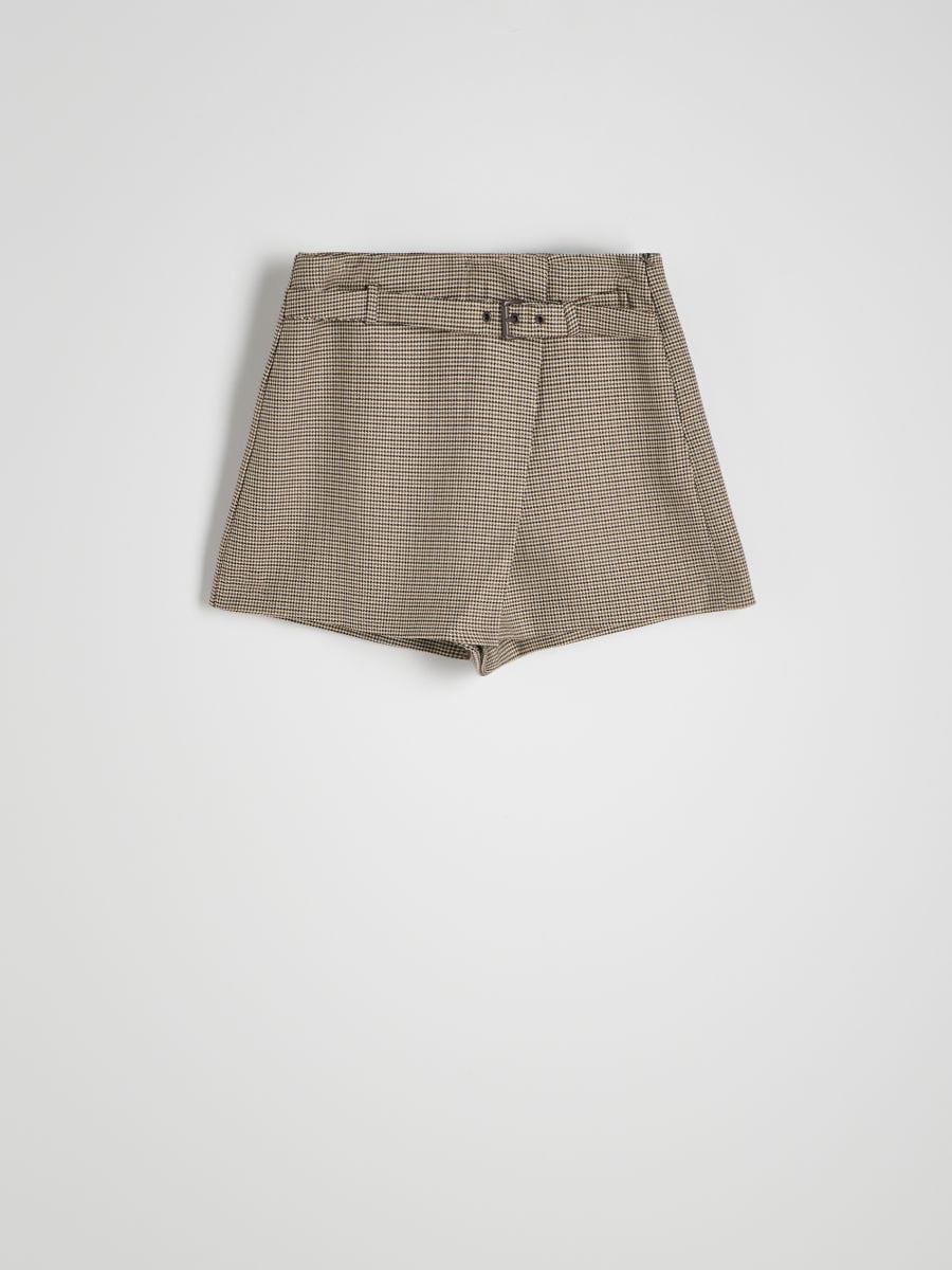 Skort with buckle - multicolor - RESERVED - 4