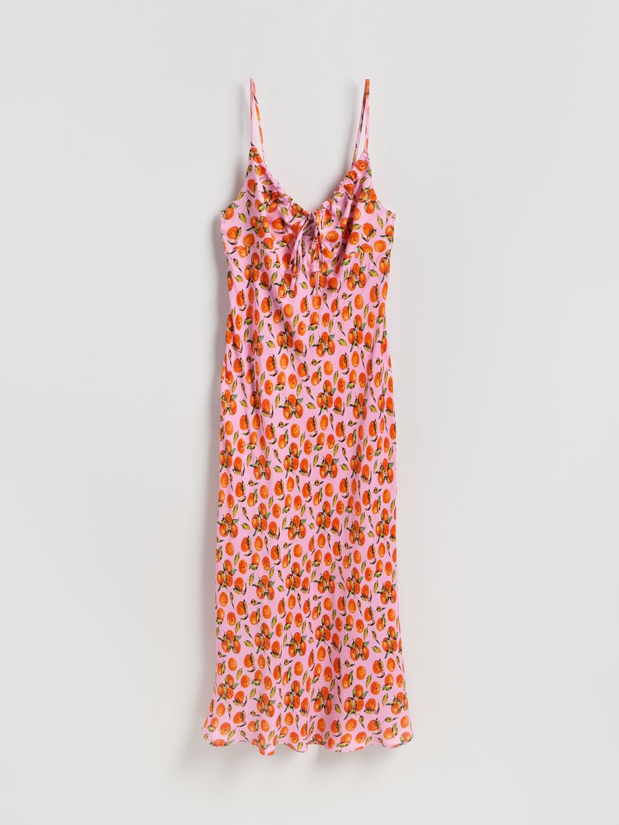 Patterned viscose dress - multicolor - RESERVED - 2