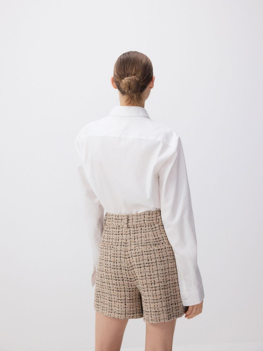 Pantaloncini in tweed - multicolore - RESERVED - 2