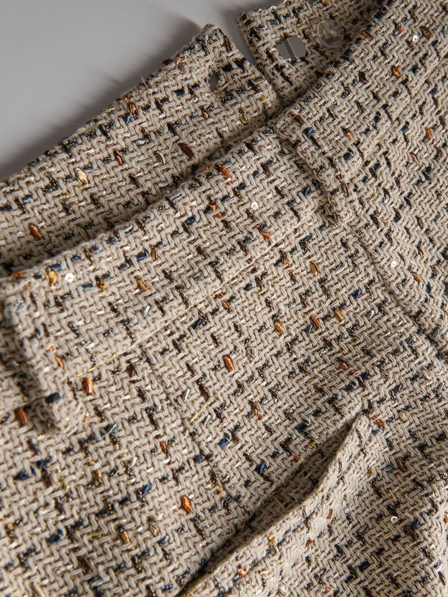 Pantaloncini in tweed - multicolore - RESERVED - 4