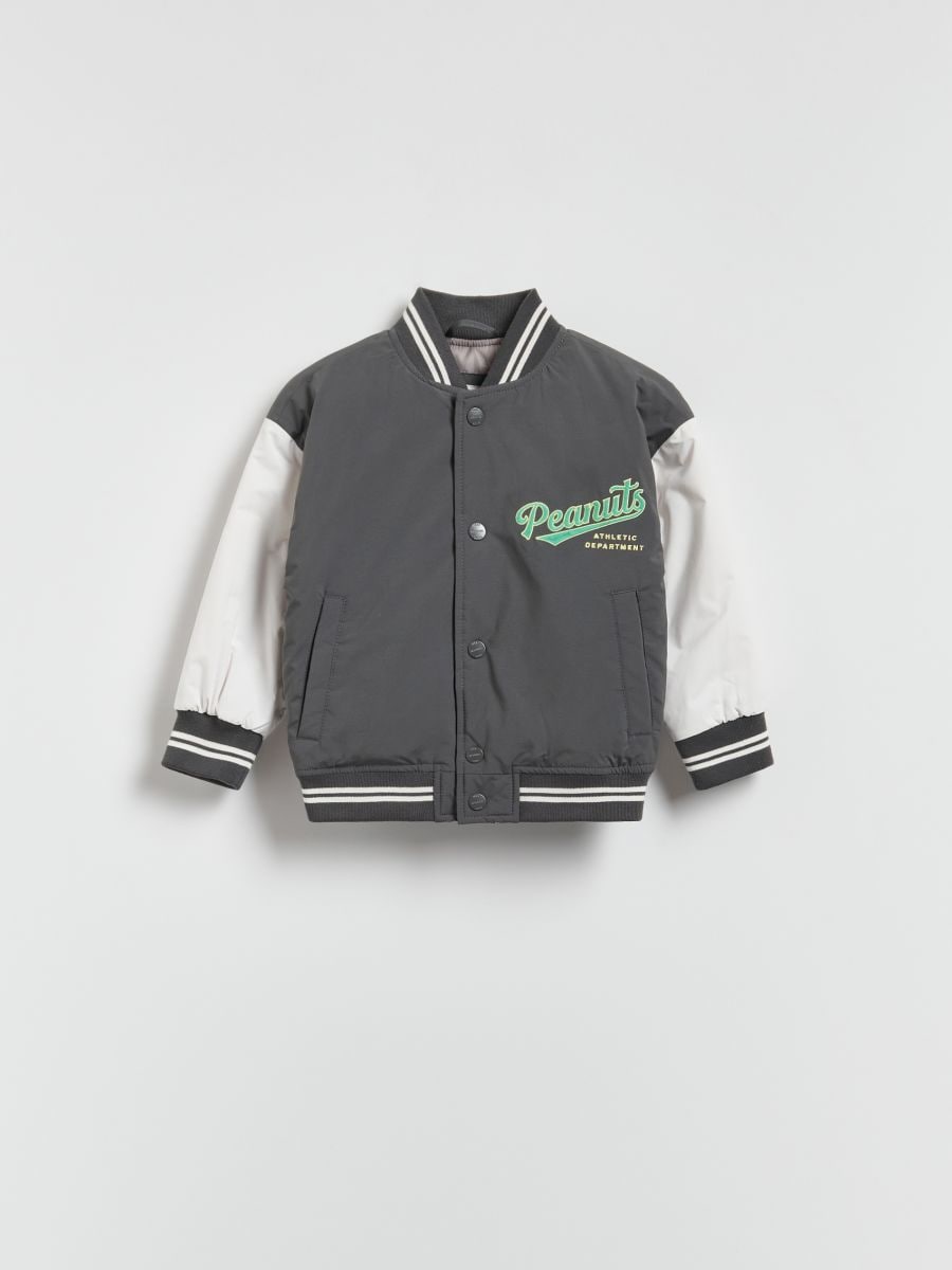 Snoopy bomber jacket - dark grey - RESERVED