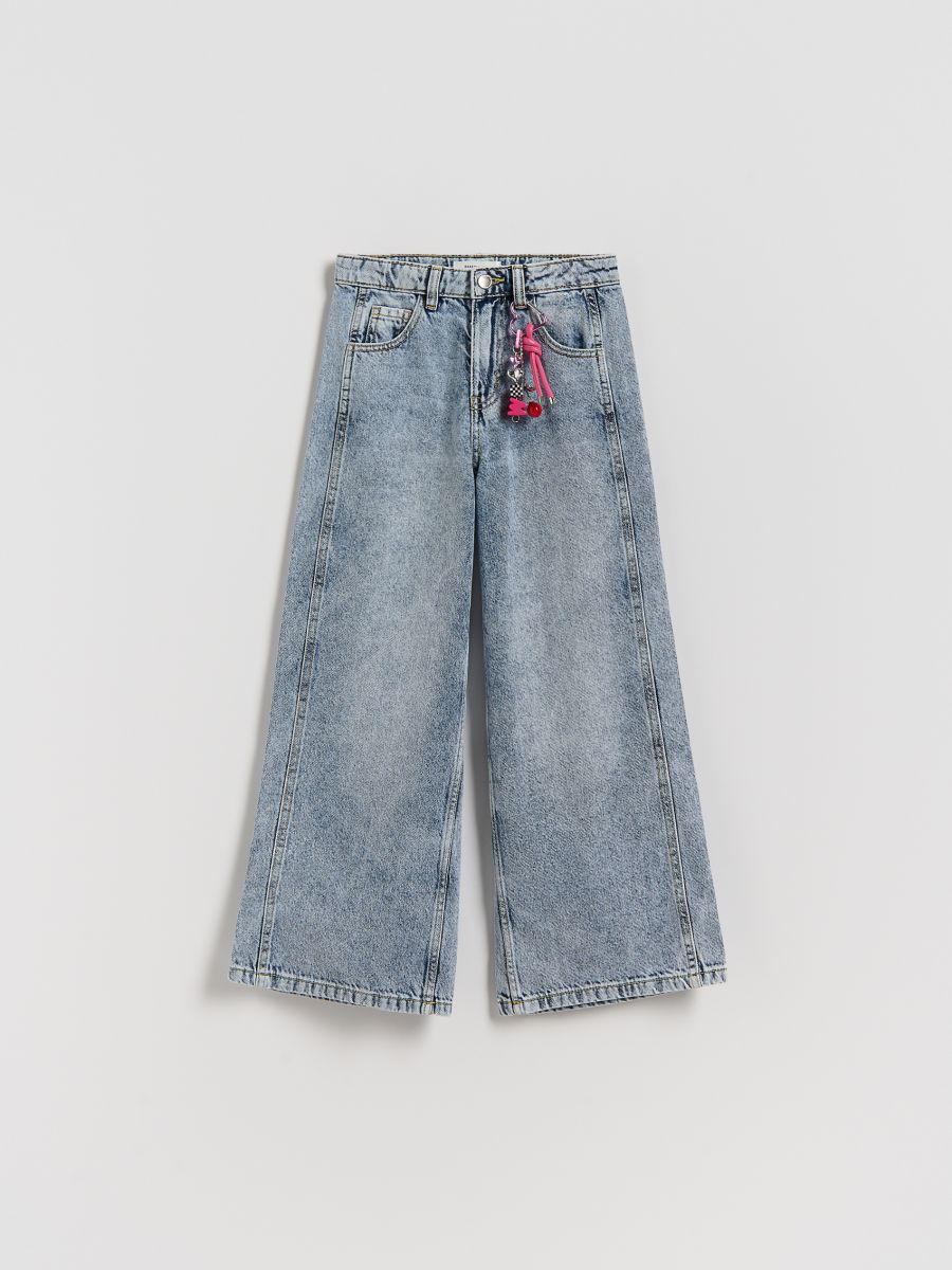 GIRLS` JEANS TROUSERS & PENDANT - marin - RESERVED