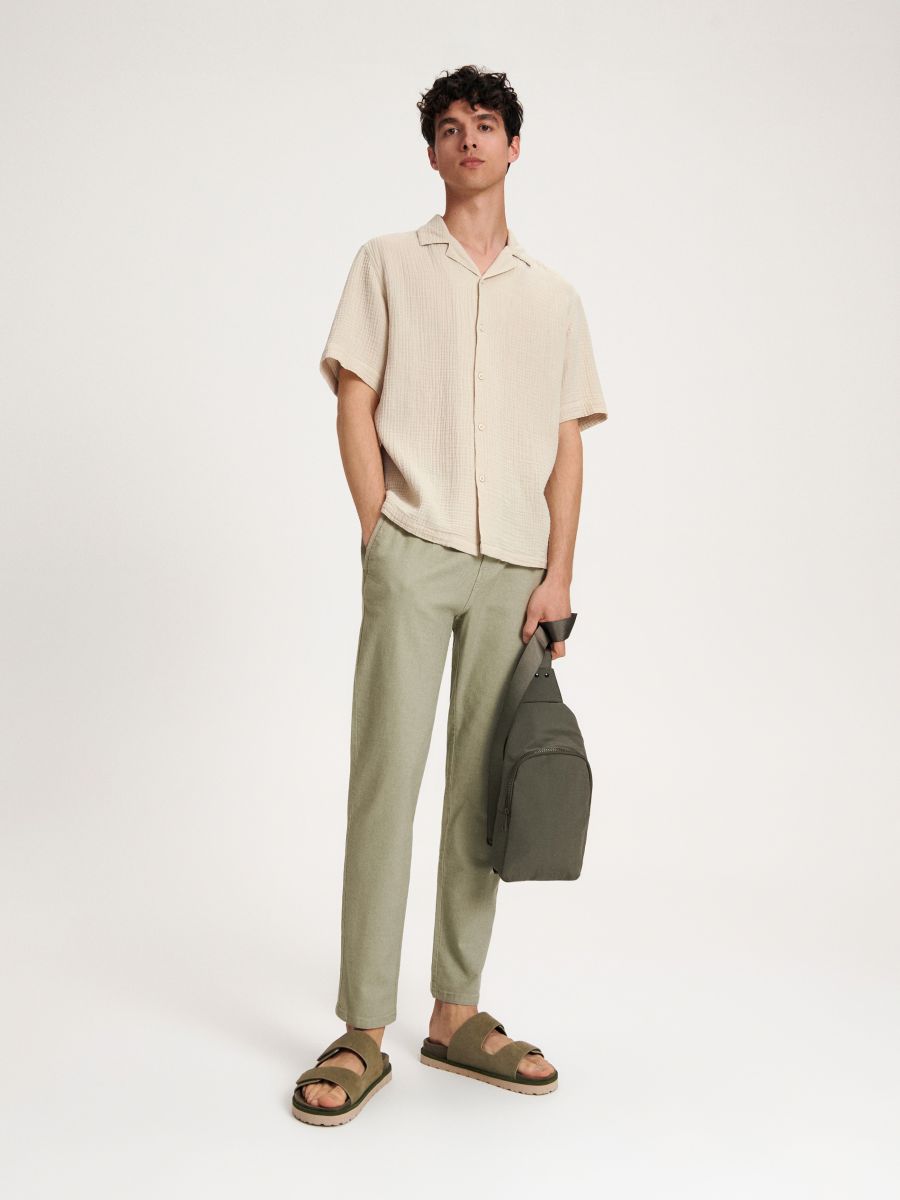 Plain backpack - dusty green - RESERVED - 2