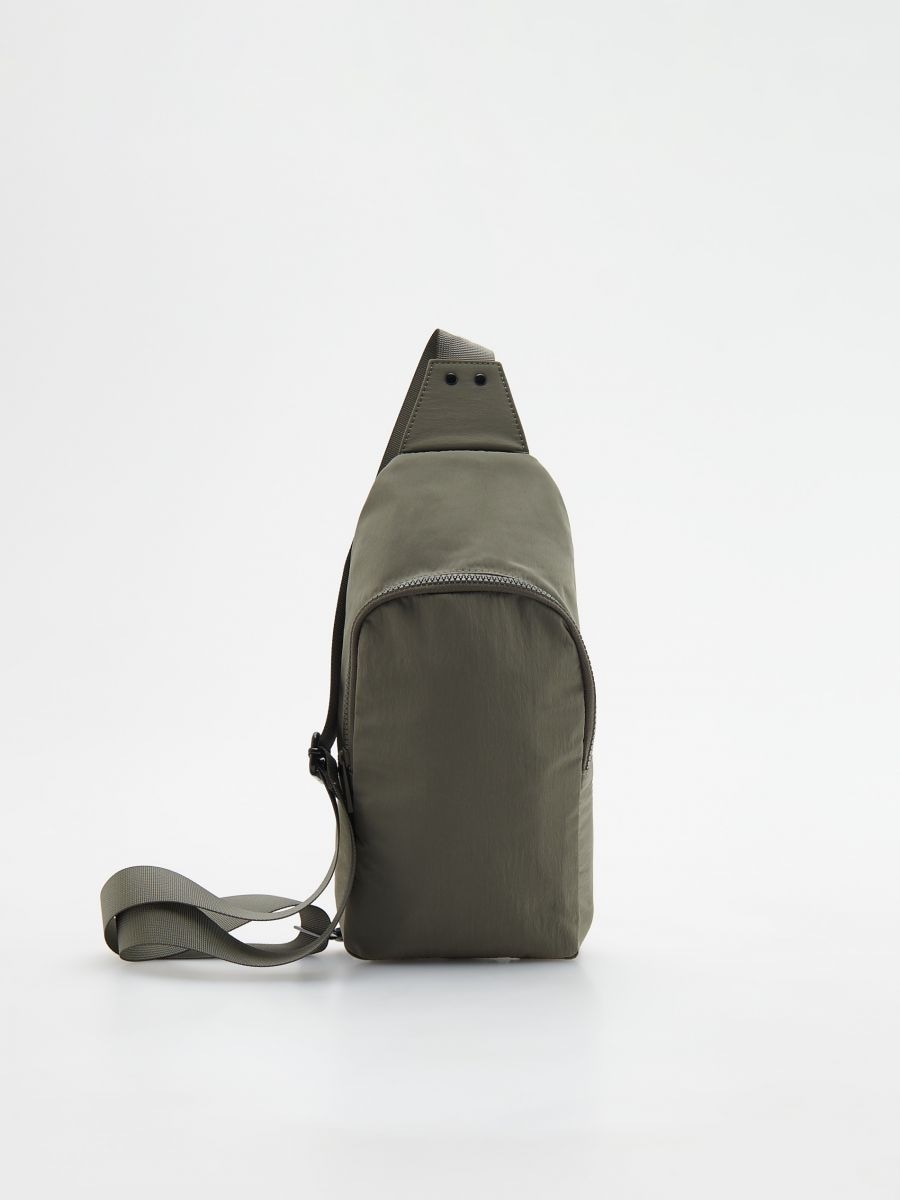 Plain backpack - dusty green - RESERVED - 3