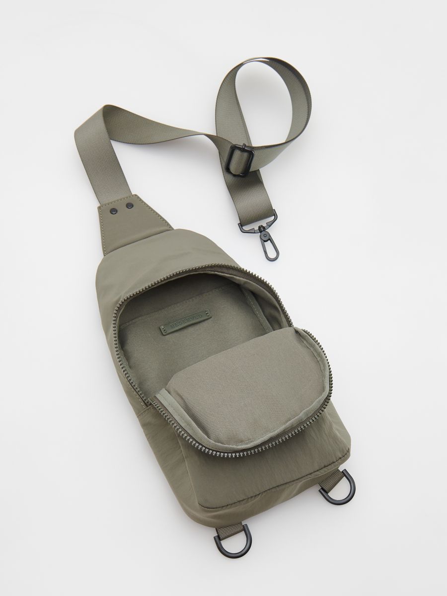 Plain backpack - dusty green - RESERVED - 6