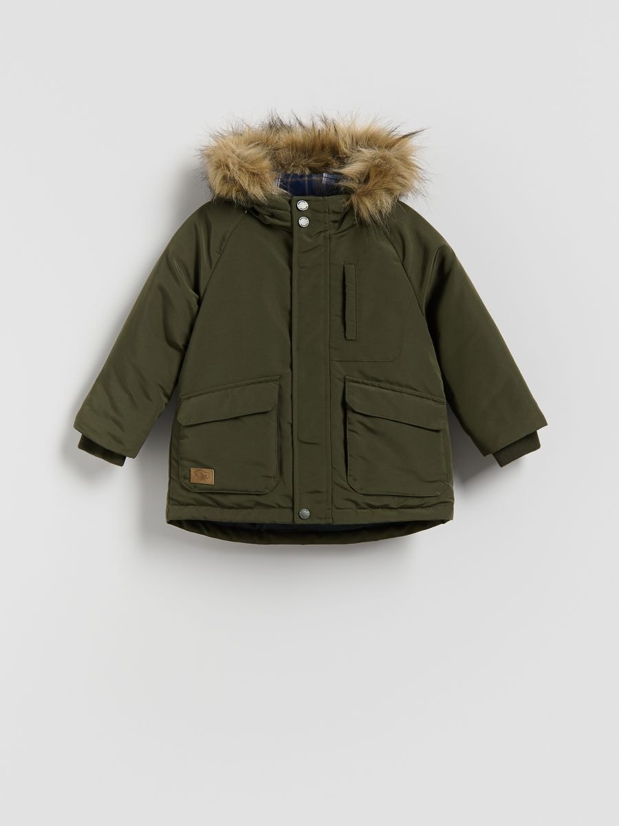 Hooded jacket - dusty green - RESERVED