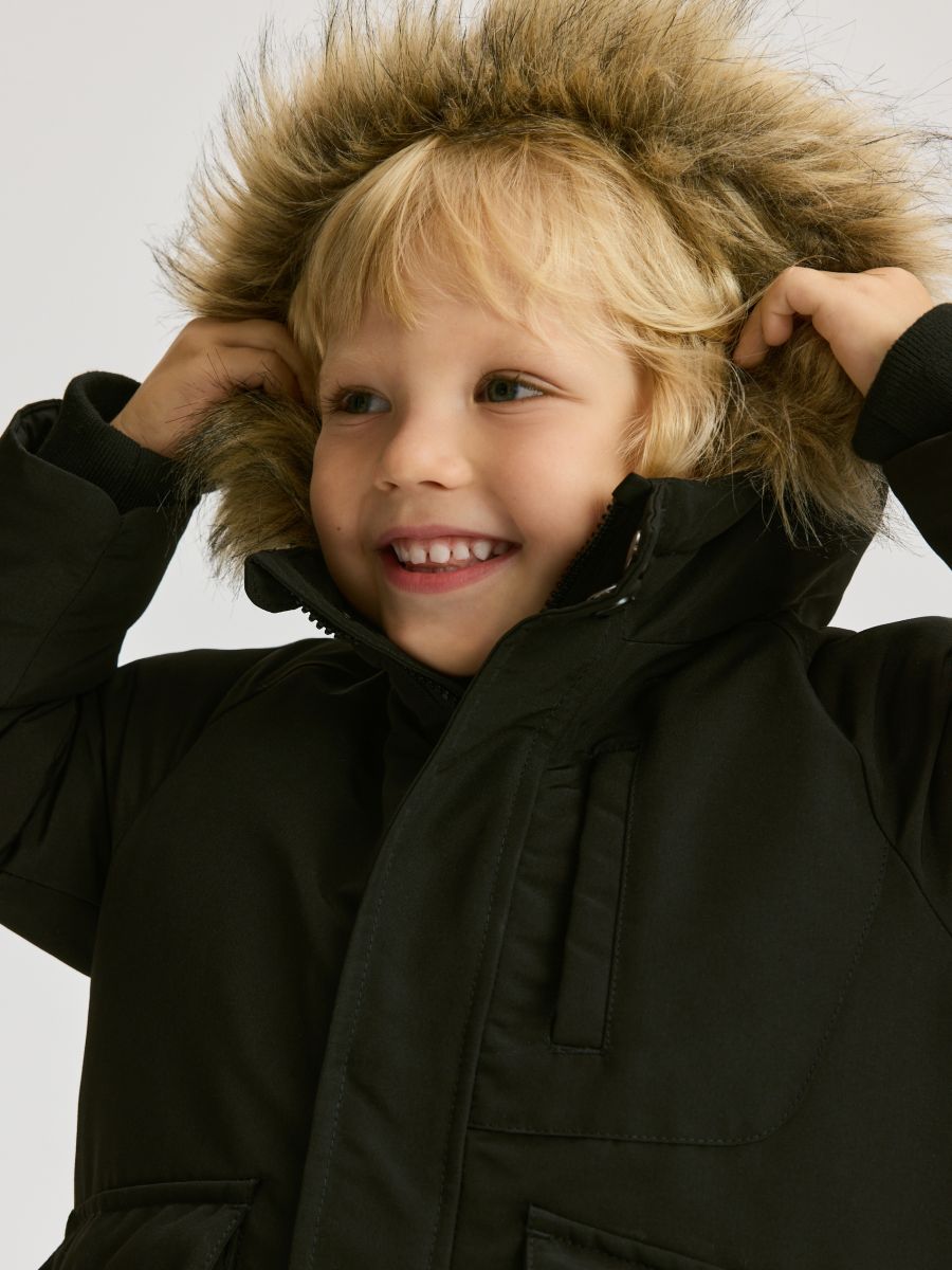 Hooded jacket - black - RESERVED