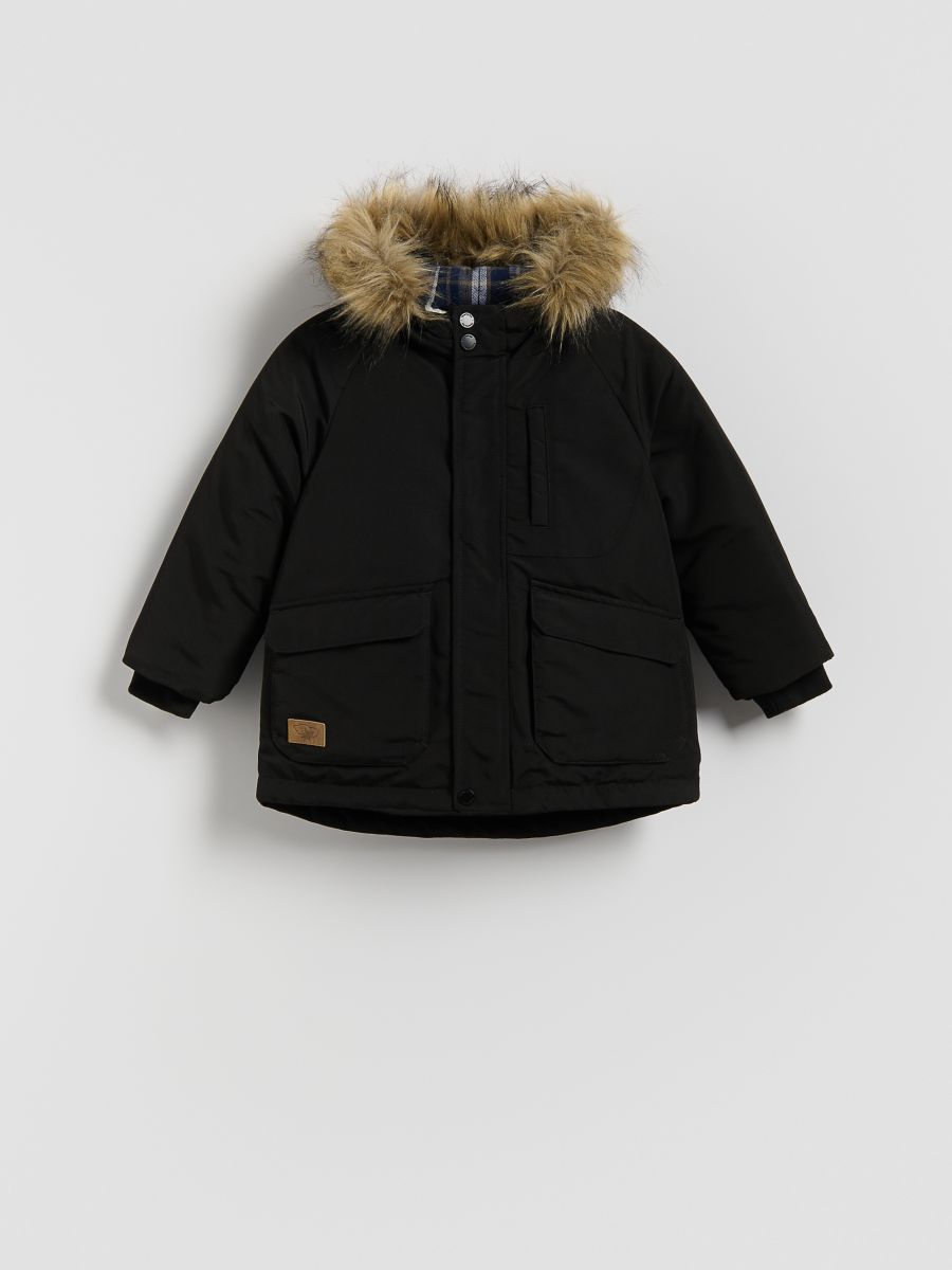 Hooded jacket - black - RESERVED