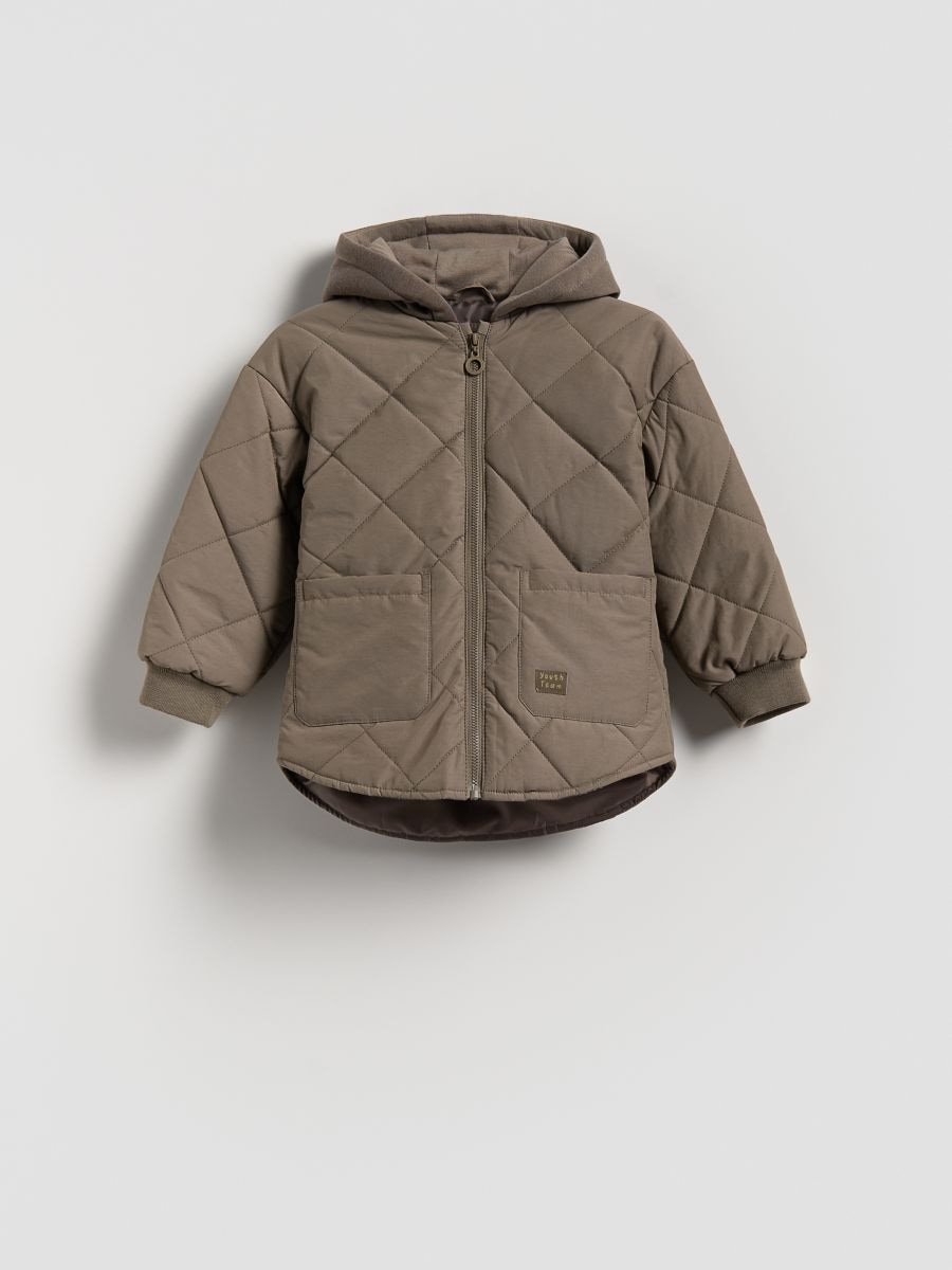 Jacke mit Kapuze - beige - RESERVED