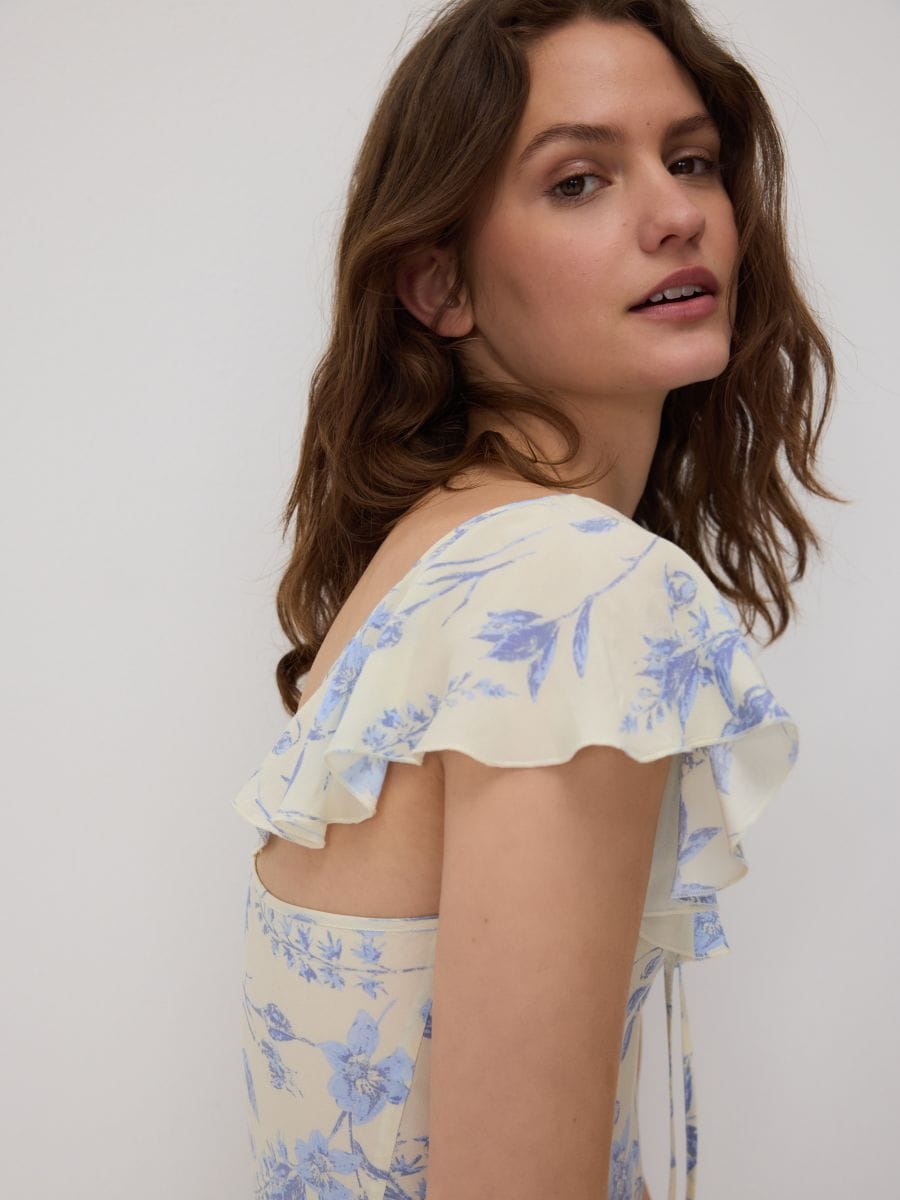 Robe maxi en viscose majoritaire - Multicolore - RESERVED - 4