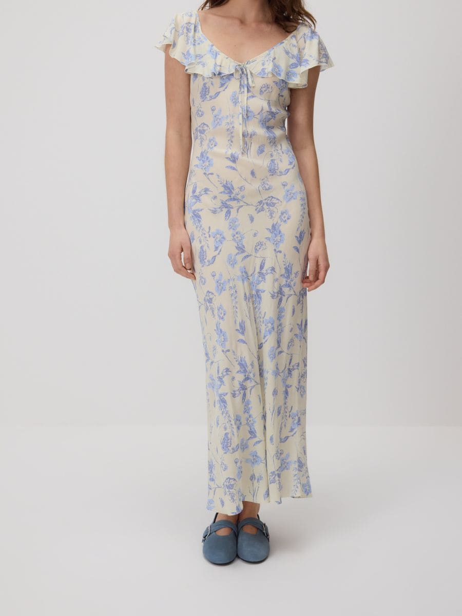 Robe maxi en viscose majoritaire - Multicolore - RESERVED - 2