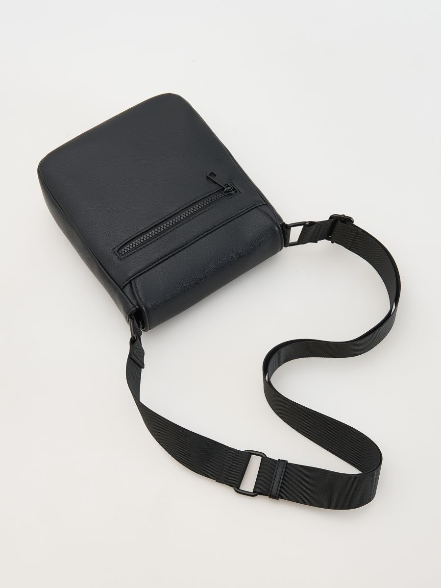 Plain black crossbody bag best sale