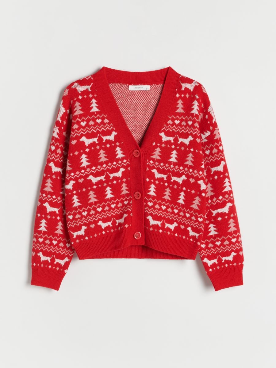 Holiday cardigan - multicolor - RESERVED