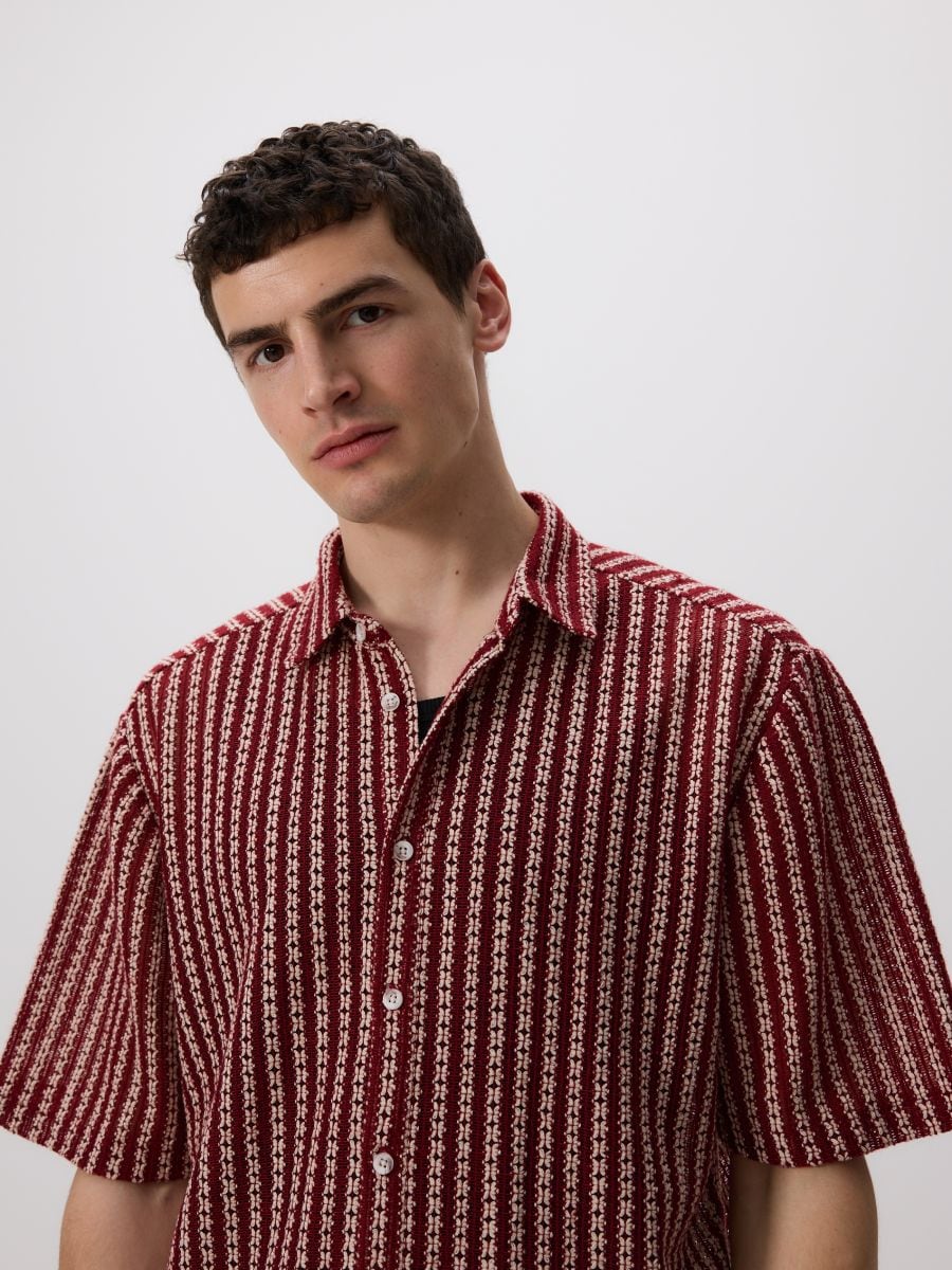 Gemustertes Hemd Comfort Fit - rot - RESERVED