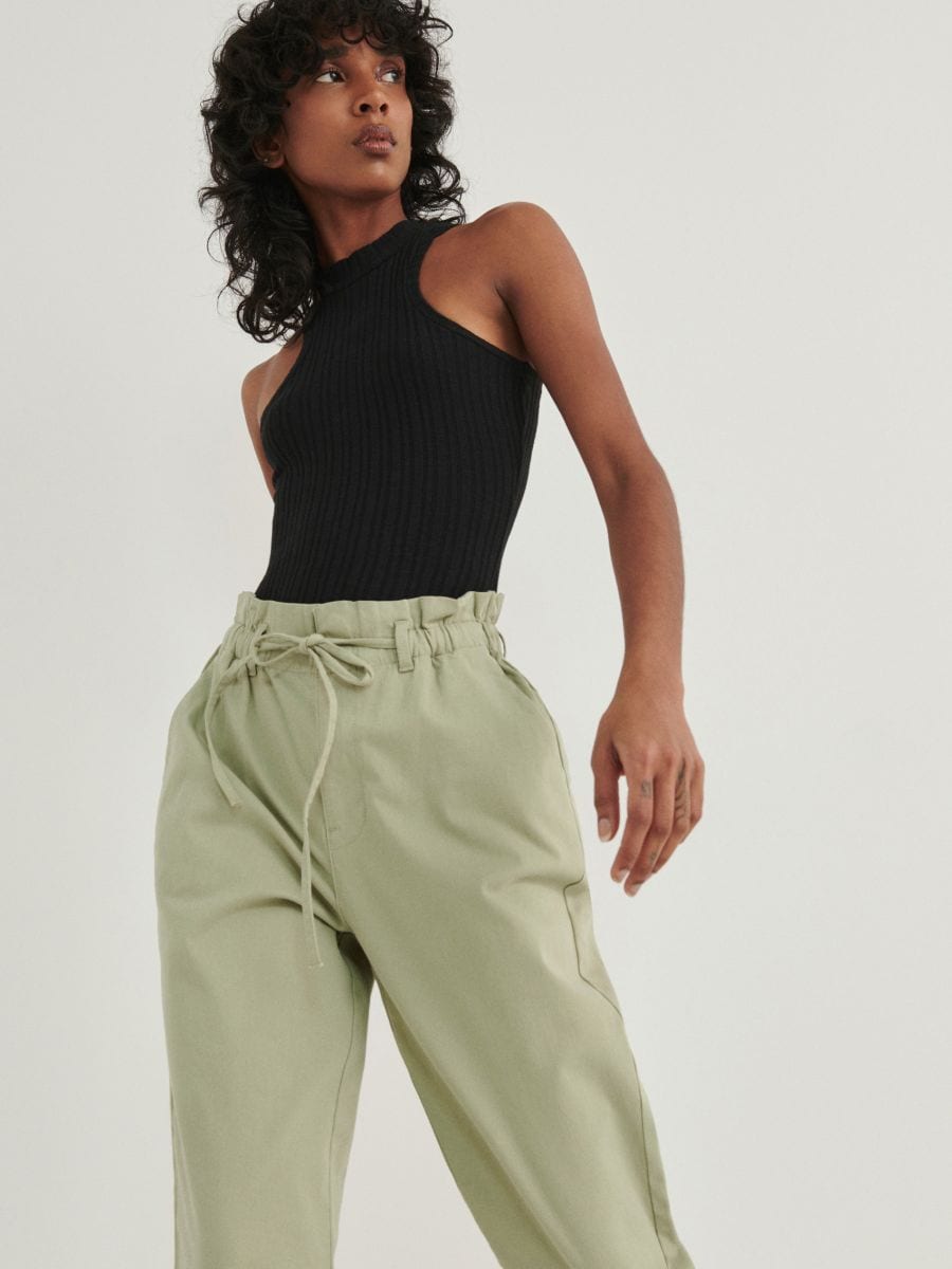 Women's Paperbag Trousers | Explore our New Arrivals | ZARA Malaysia