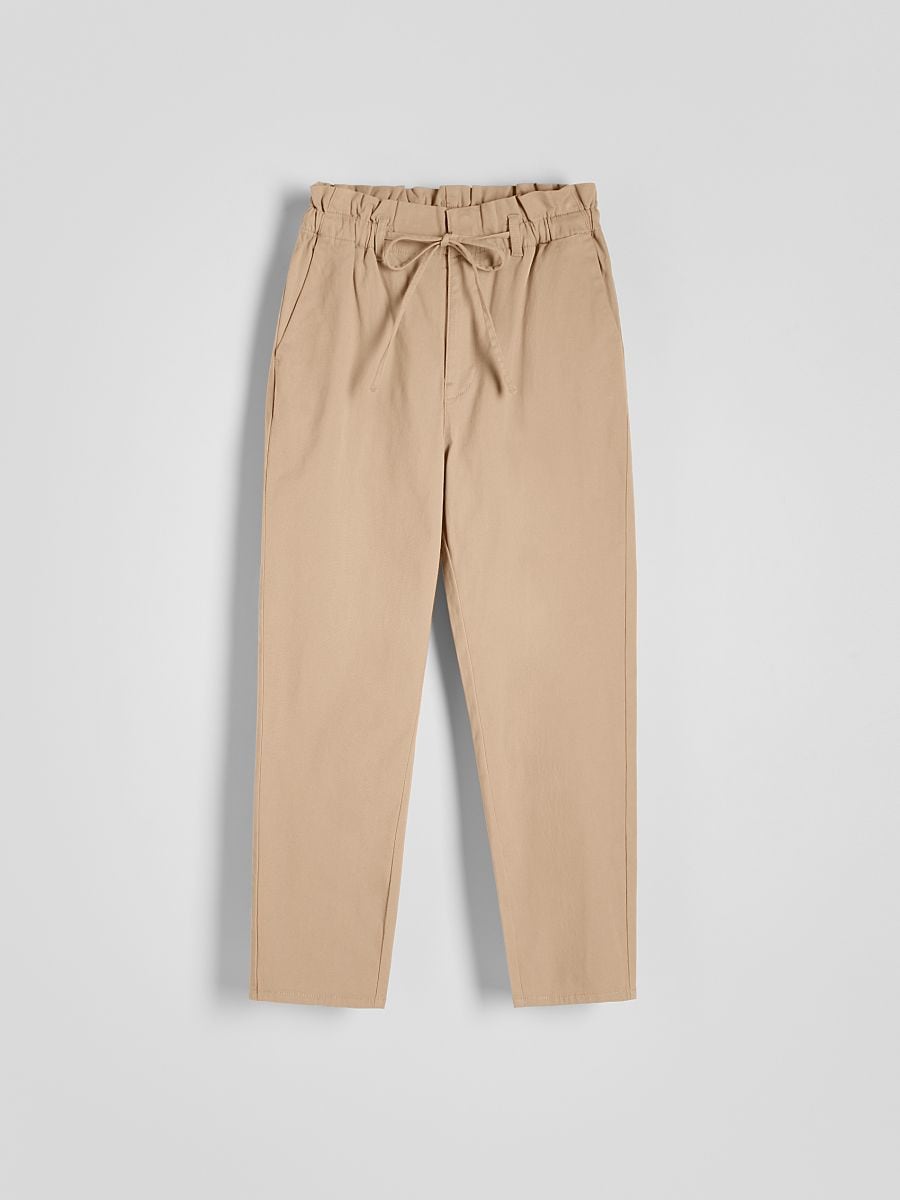 Paperbag-Hose - beige - RESERVED - 4