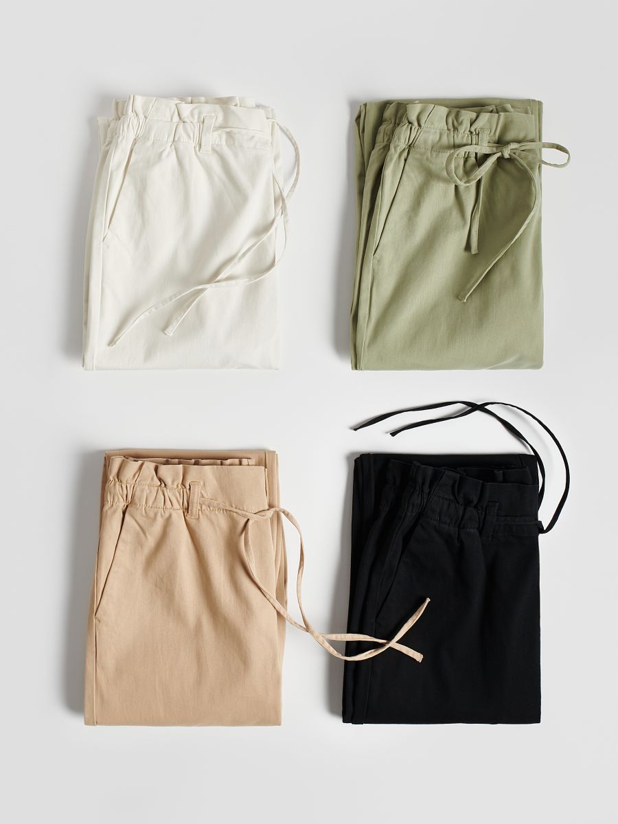 Paperbag-Hose - beige - RESERVED - 6