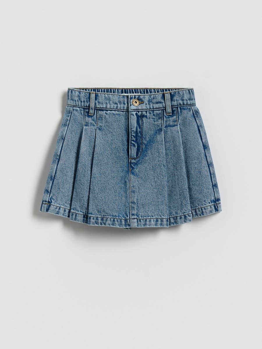 Farmer skort szoknya - kék - RESERVED