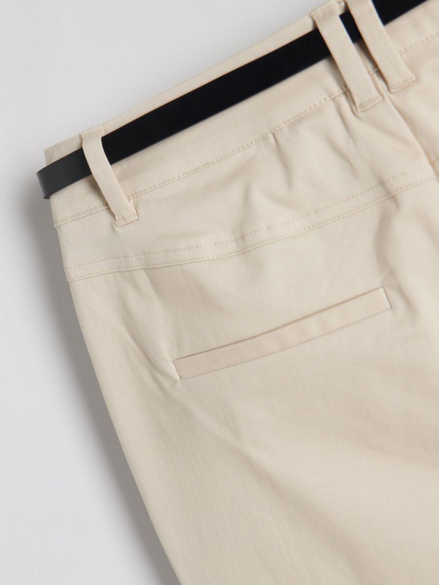 Hlače chino s pasom - beige - RESERVED - 5
