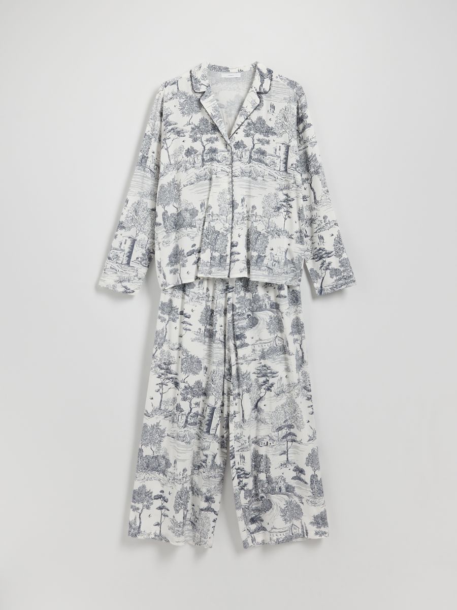 Zweiteiliges Pyjama-Set - marineblau  - RESERVED - 5