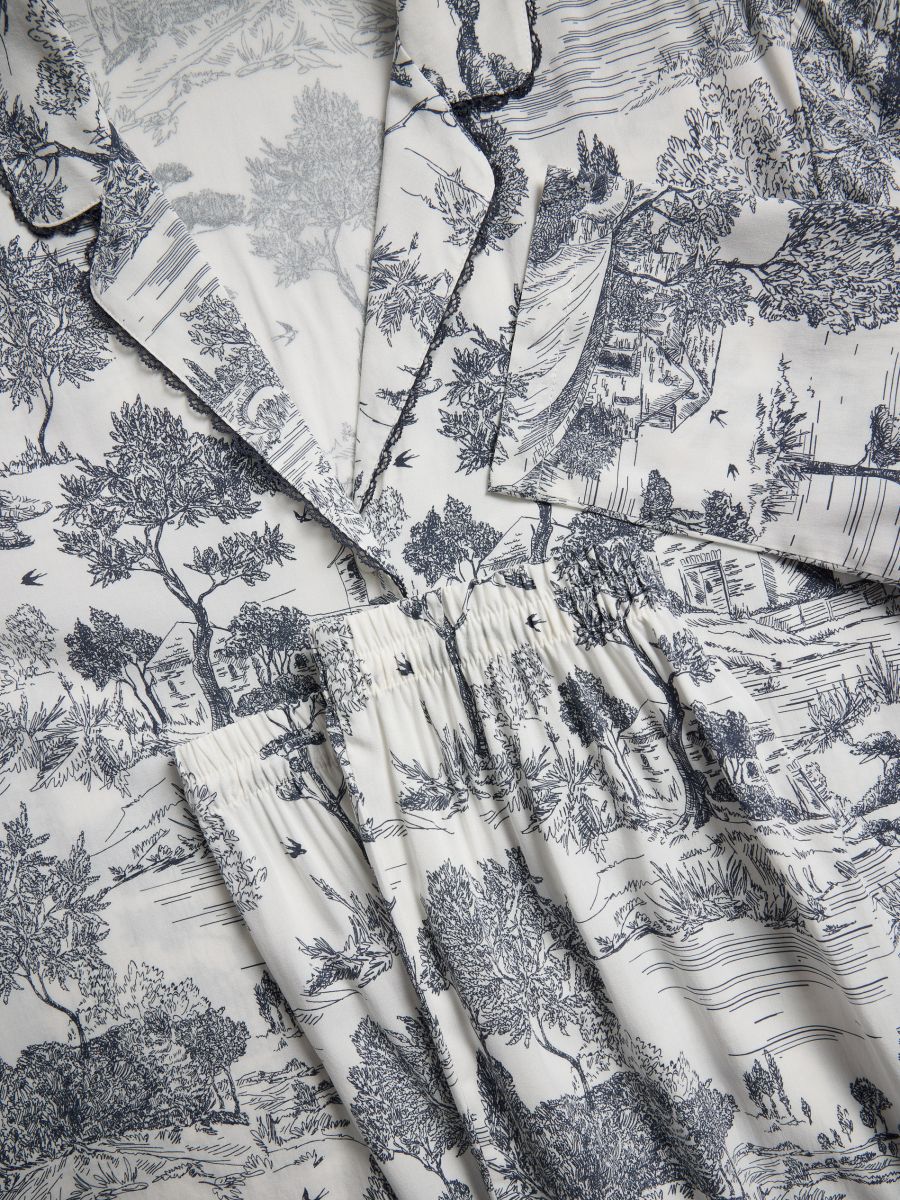 Zweiteiliges Pyjama-Set - marineblau  - RESERVED - 6