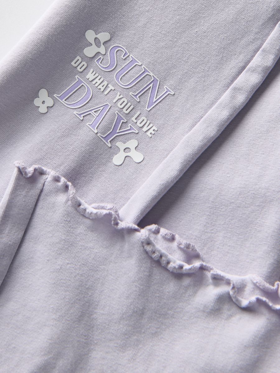 Printed flare trousers - lavender - RESERVED - 4