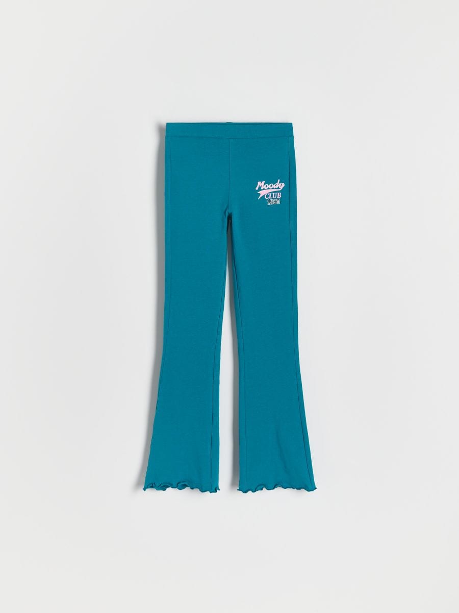 GIRLS` TROUSERS - teal green - RESERVED