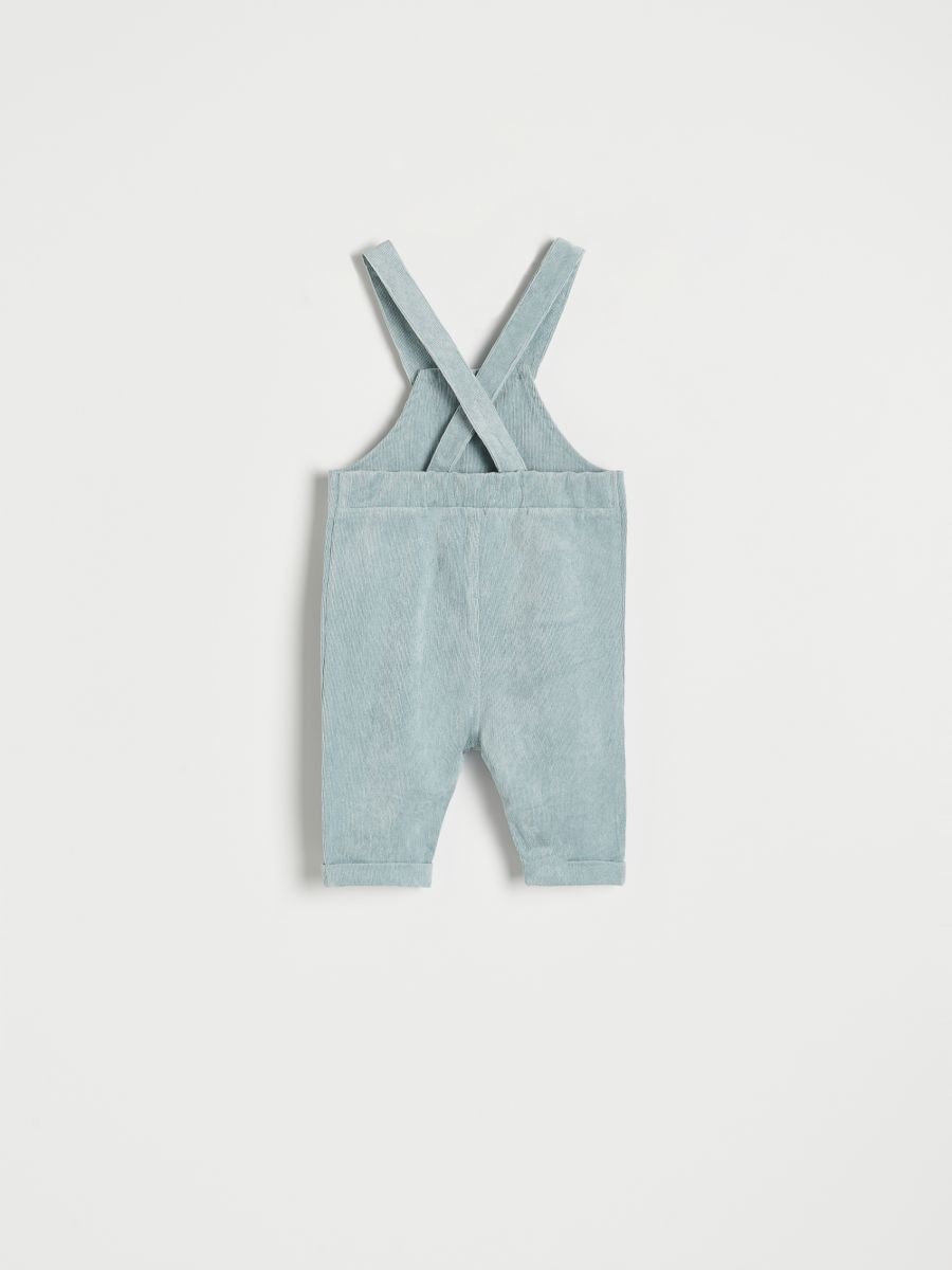Corduroy dungarees with pockets - light green - RESERVED - 2