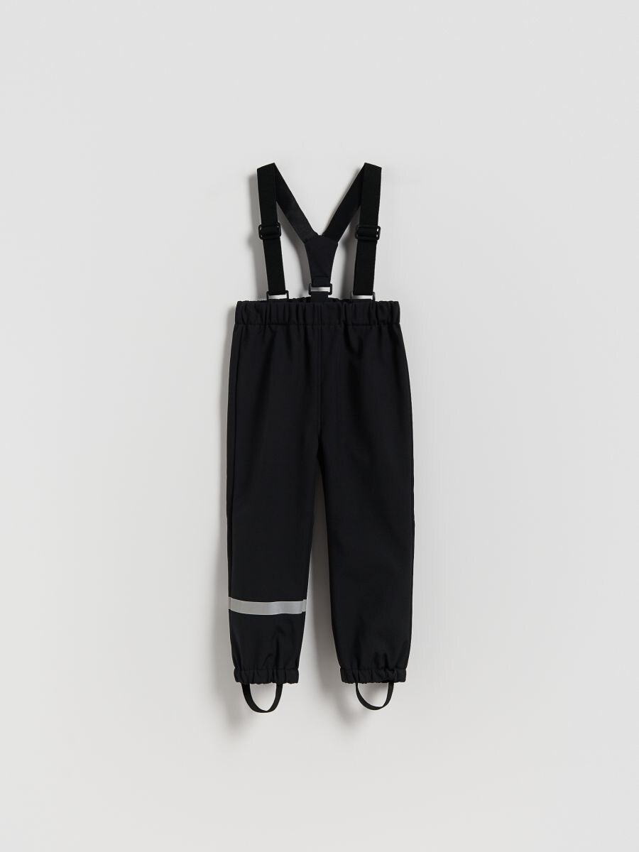Trousers with braces - dark grey - RESERVED