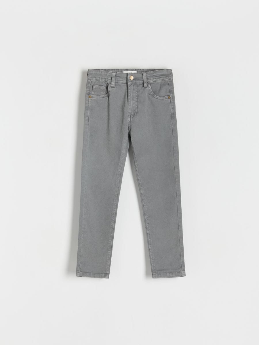 Elastic regular trousers - light grey - RESERVED - 2