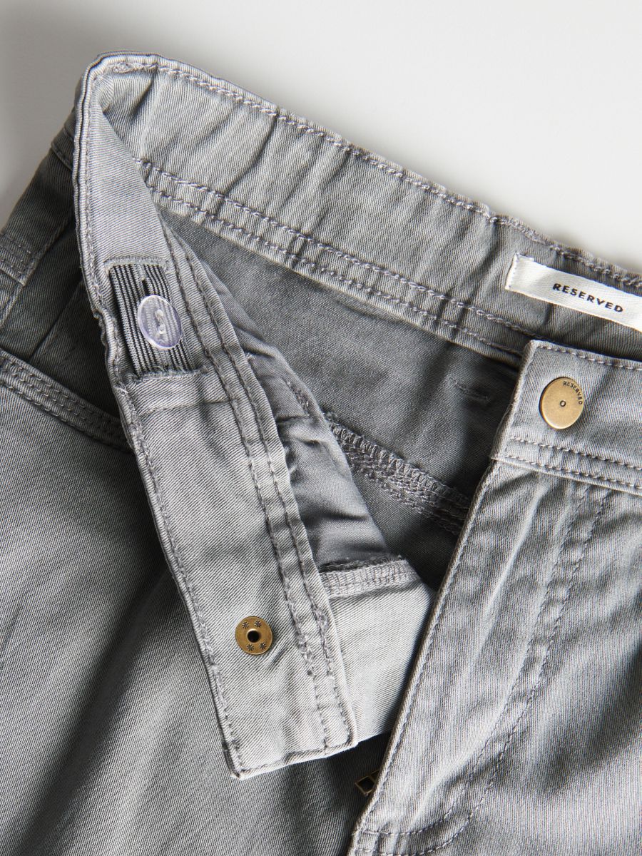 Elastic regular trousers - light grey - RESERVED - 6
