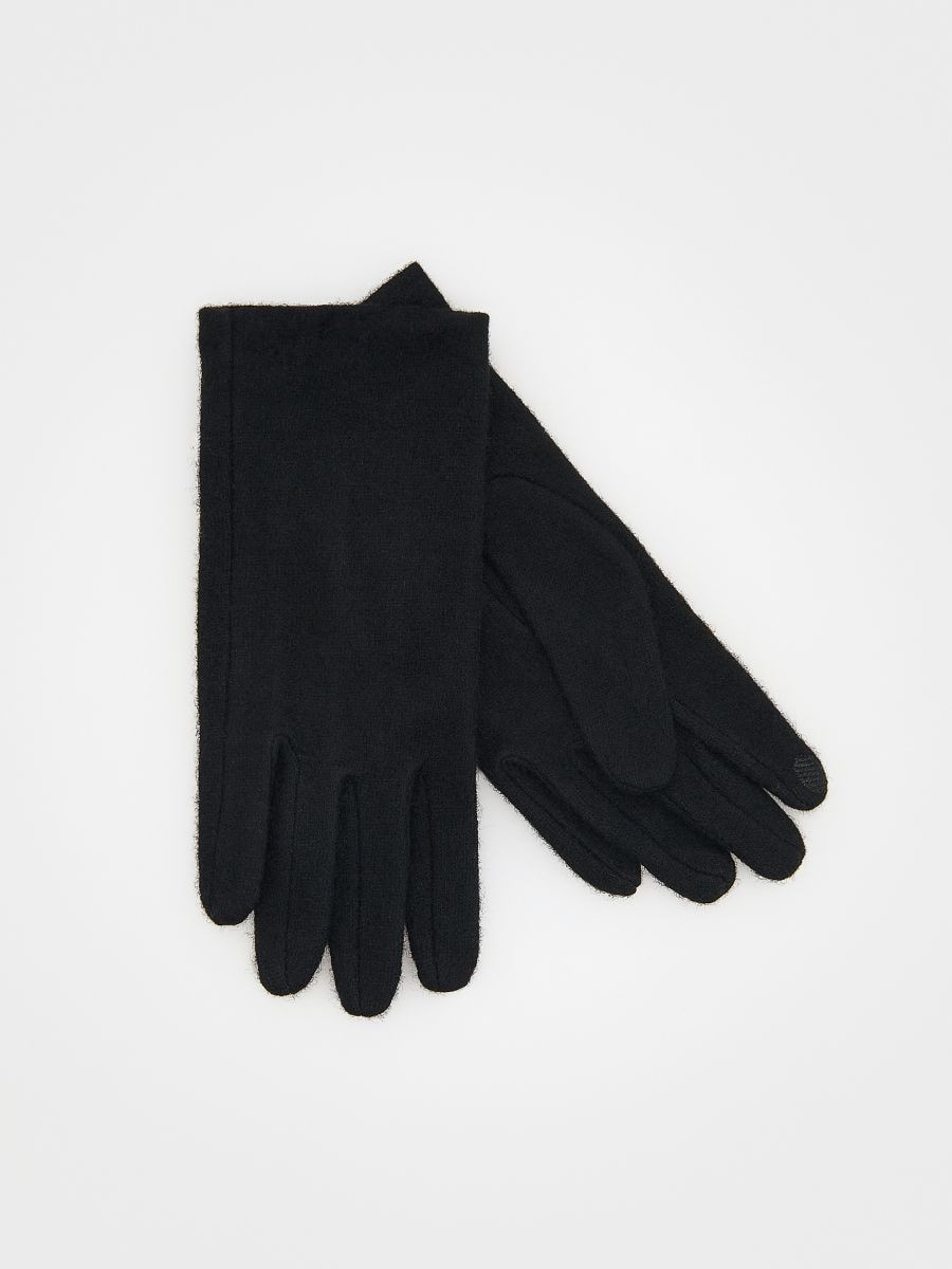 LADIES` GLOVES - zwart - RESERVED