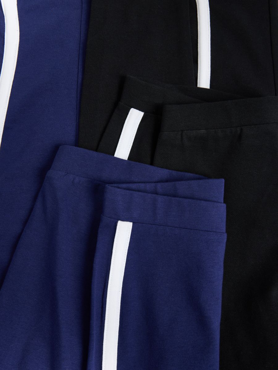 Leggings with side stripe - navy - RESERVED - 2