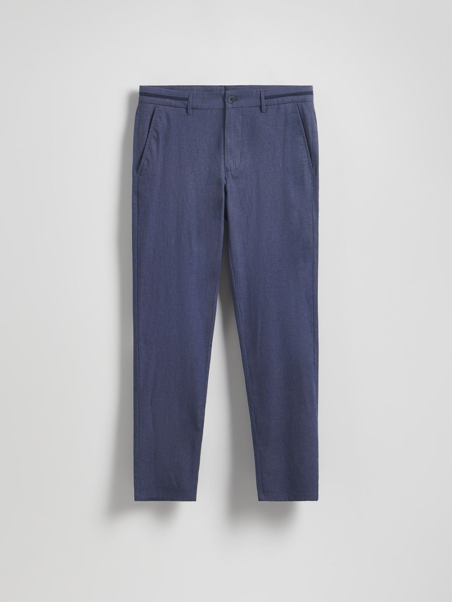 Spodnie chino slim fit - granatowy - RESERVED