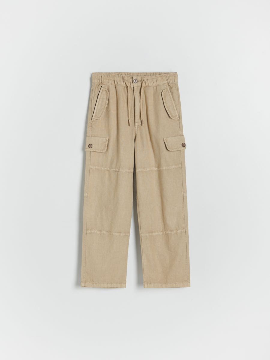 BOYS` TROUSERS - бежово - RESERVED