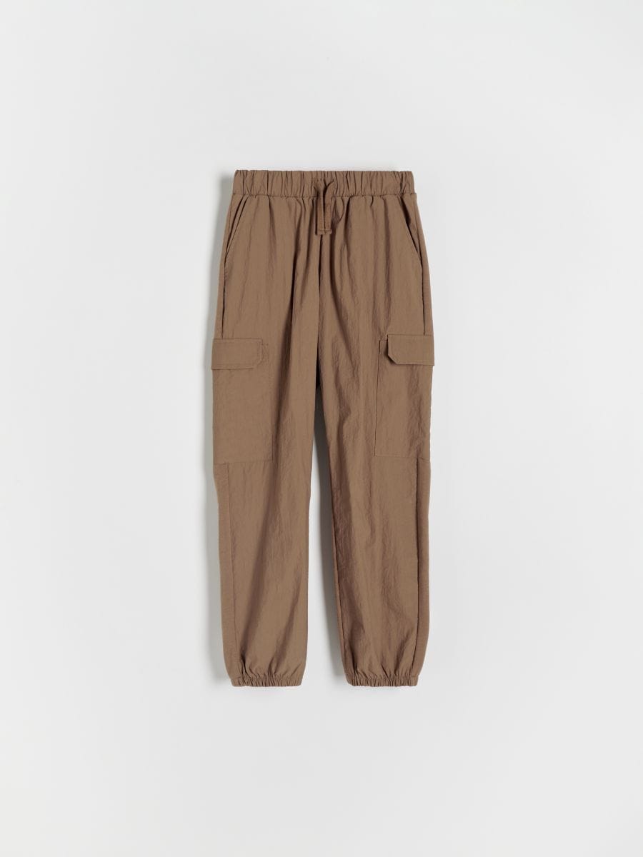 BOYS` TROUSERS - кaфяв - RESERVED
