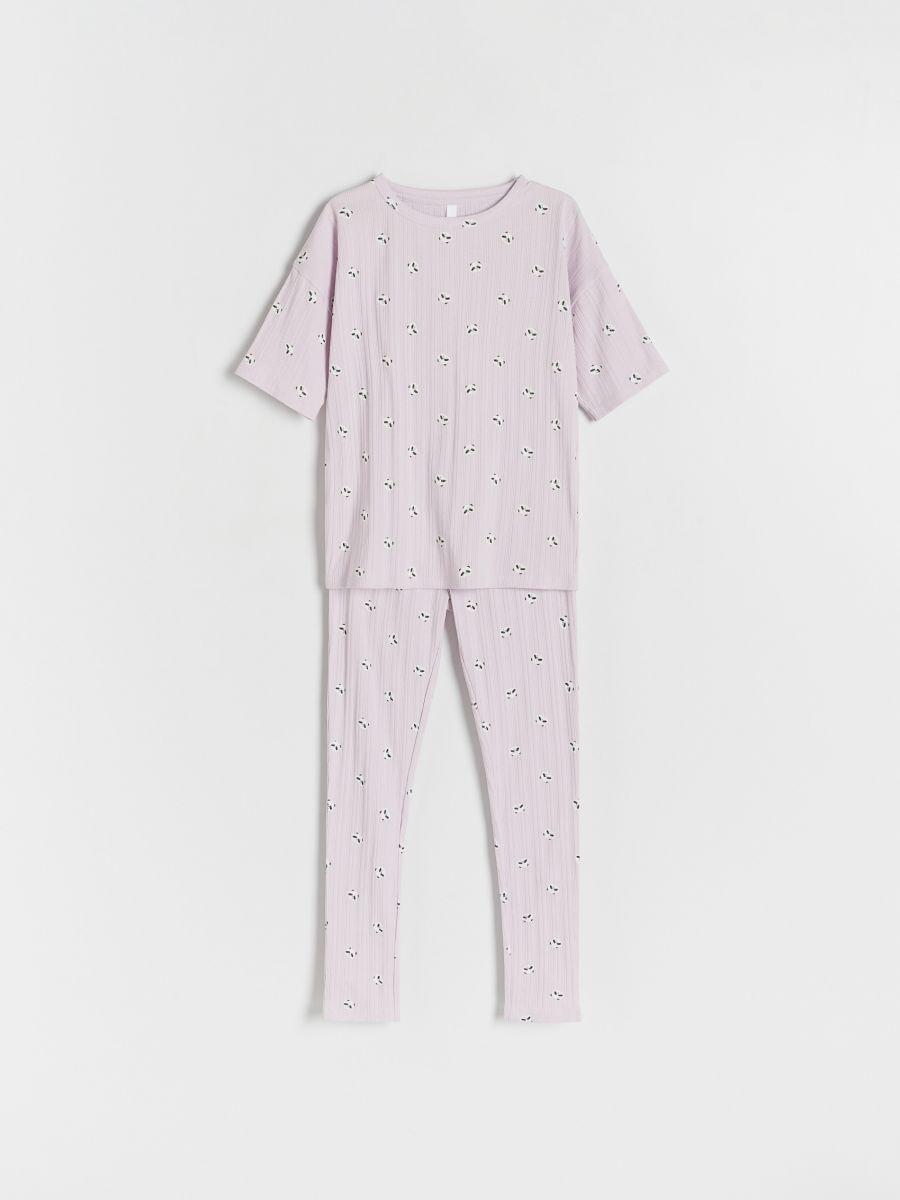 Dvojdielne pyžamo - levanduľová - RESERVED