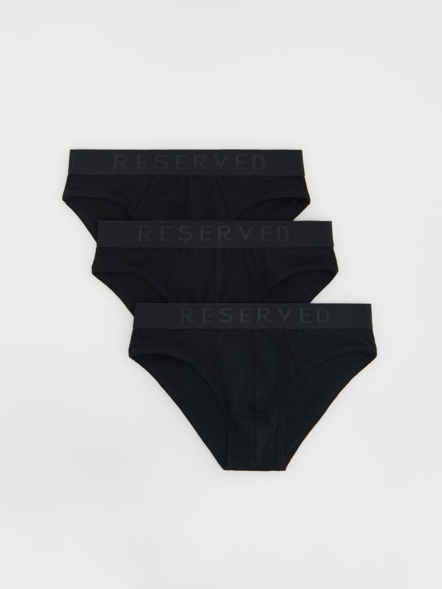 Cotton rich briefs 3 pack - black - RESERVED