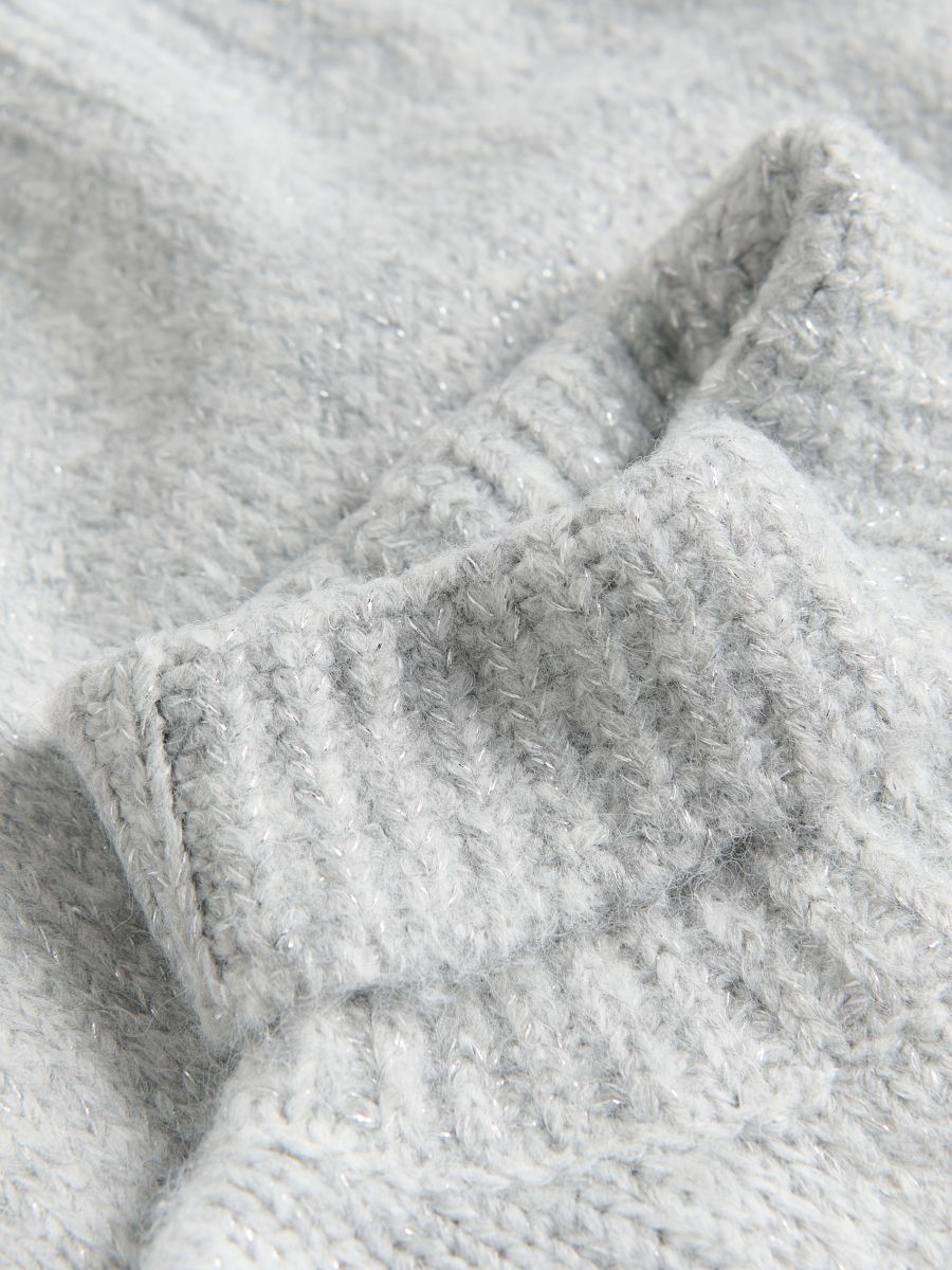 Turtleneck jumper - light grey - RESERVED - 5