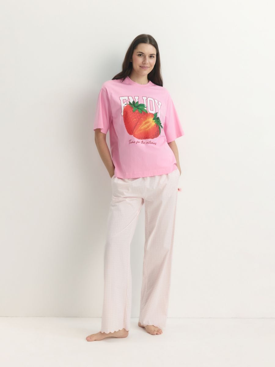 Pj trousers - pastel pink - RESERVED - 2
