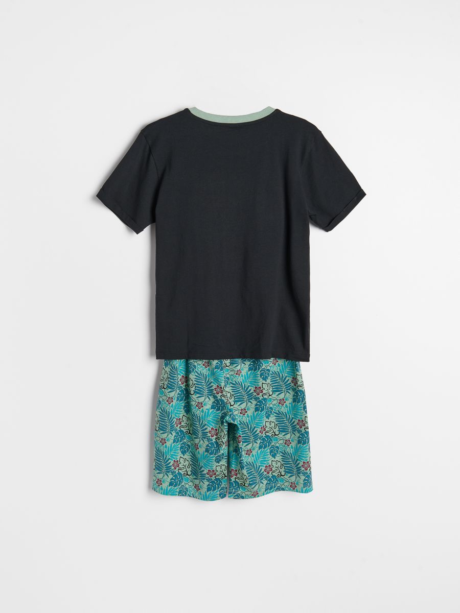 Dinosaur motif pyjama set - black - RESERVED - 2