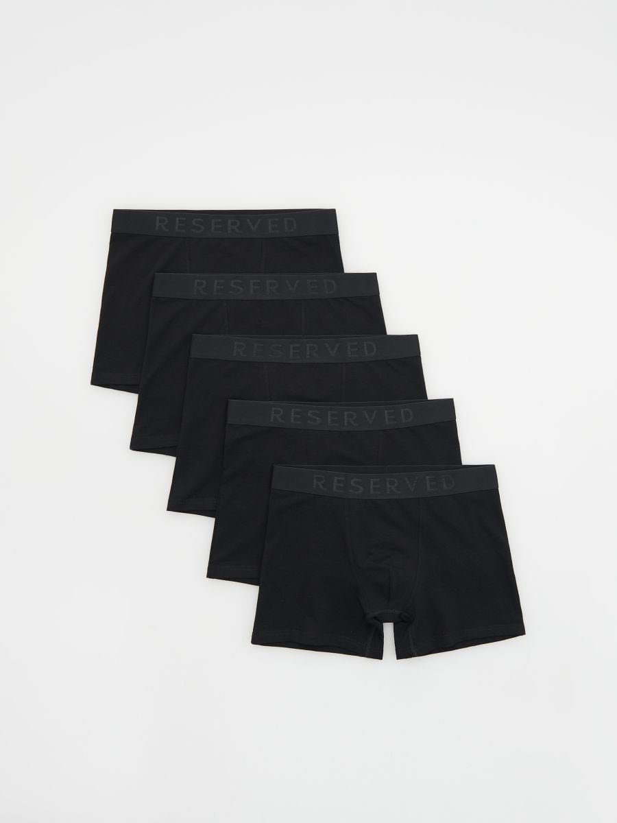 Long boxers 5 pack - black - RESERVED