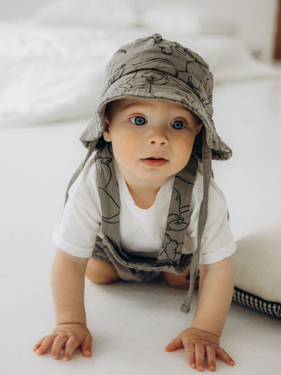 Ensemble en coton Dumbo - gris foncé - RESERVED - 5