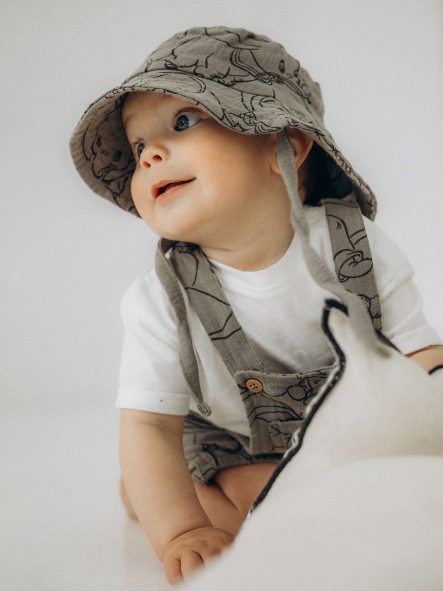 Ensemble en coton Dumbo - gris foncé - RESERVED - 5
