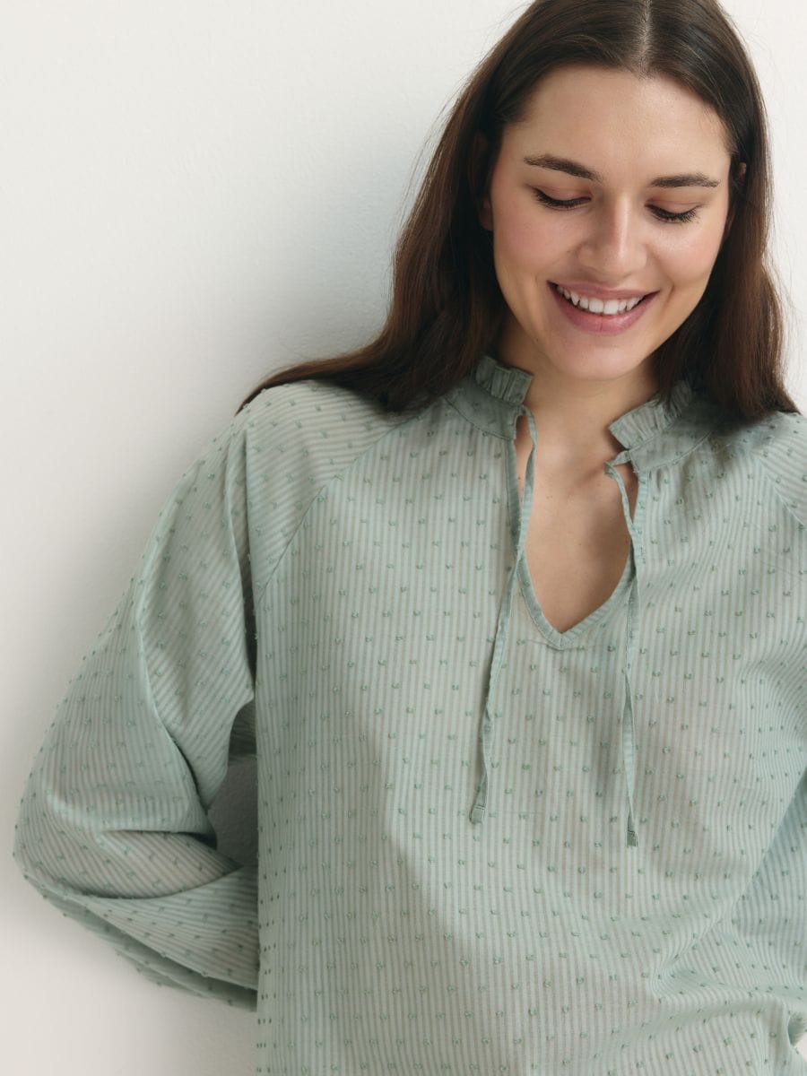 Patterned two piece pyjama set - mint green - RESERVED - 3