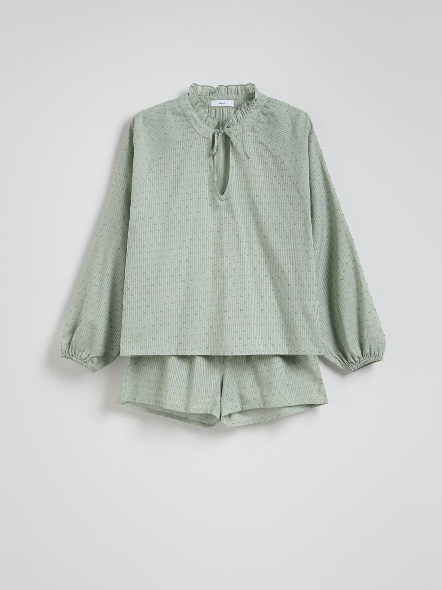 Patterned two piece pyjama set - mint green - RESERVED - 5